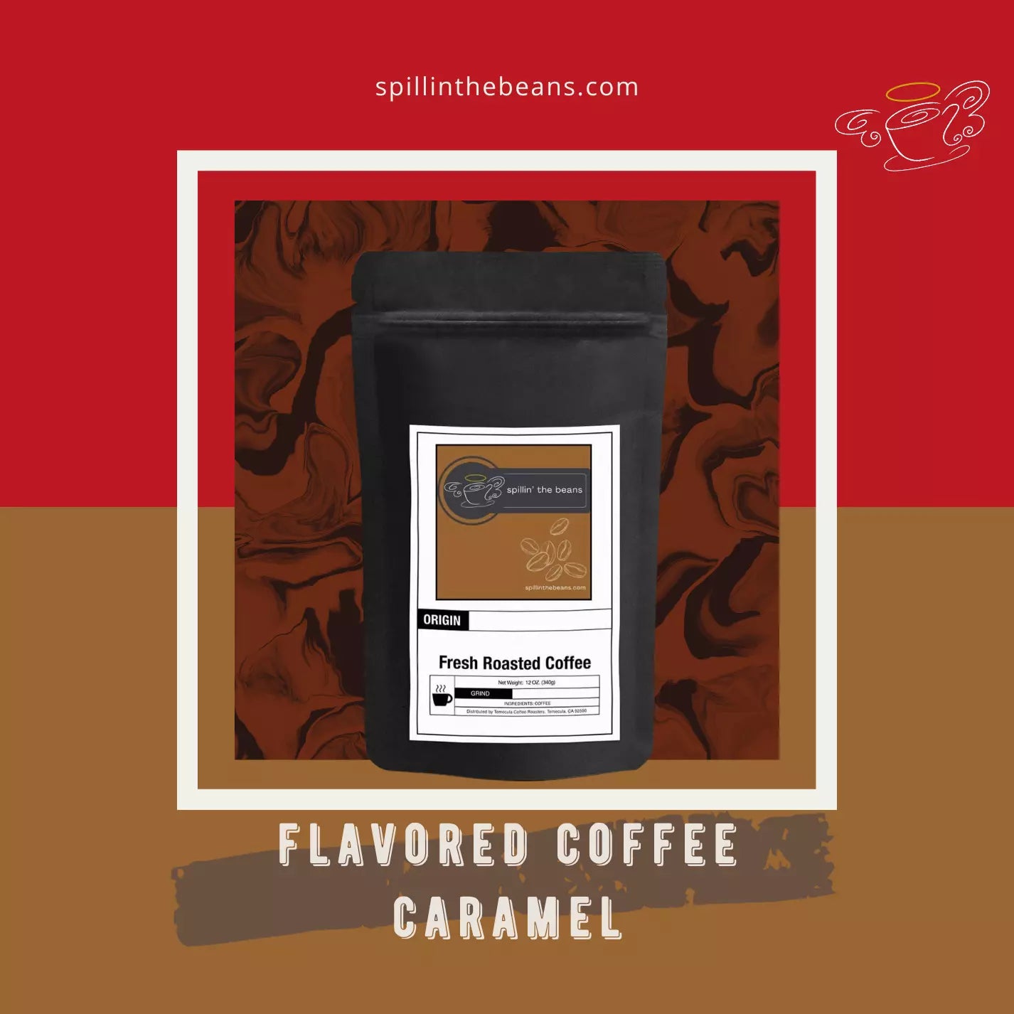 Coffee Collection - Caramel - Natural Flavored Coffee - Shipping Included